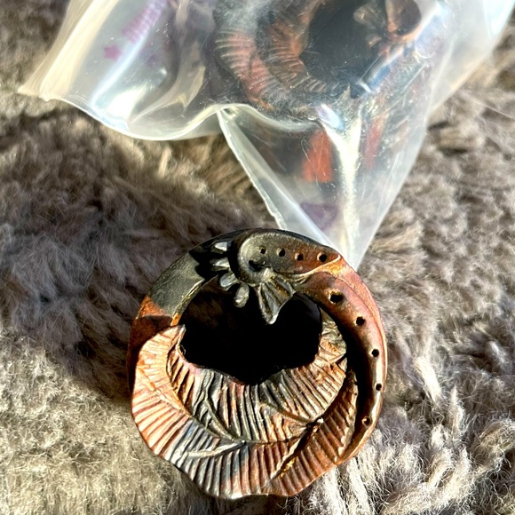 Set of 1 inch wooden gauges never worn - Picture 1 of 4